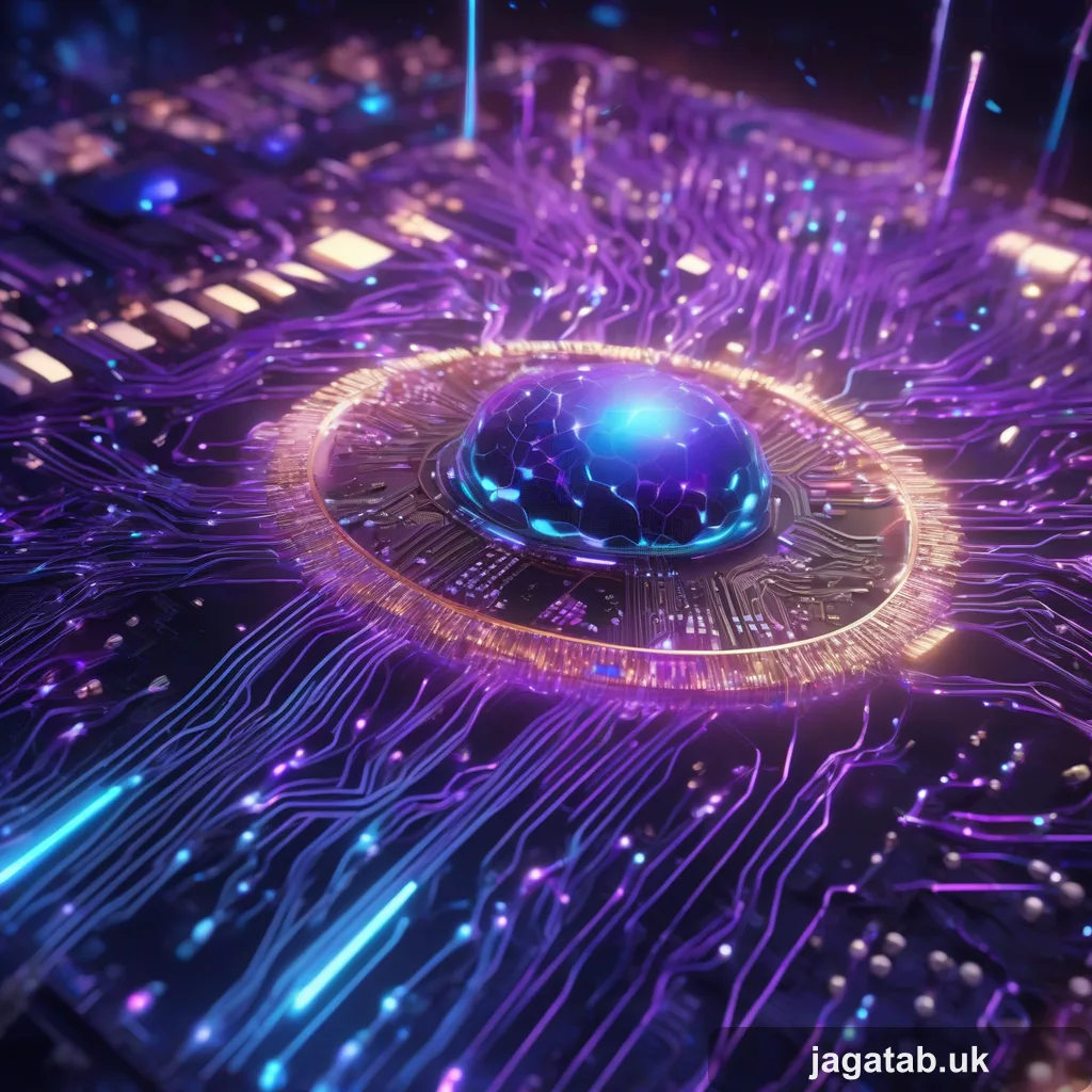 066 A Glowing Neon Lit Ai Neuron Network Bur Ec0d