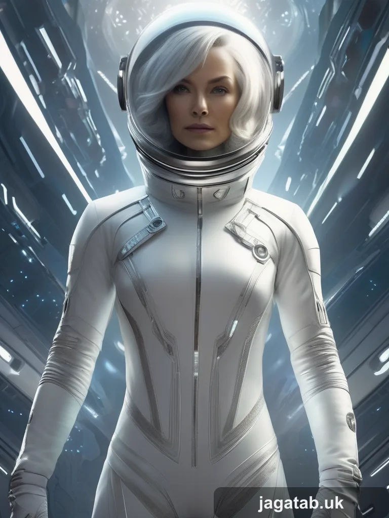 219 Silver Haired Woman In A Sleek White Spa 6850