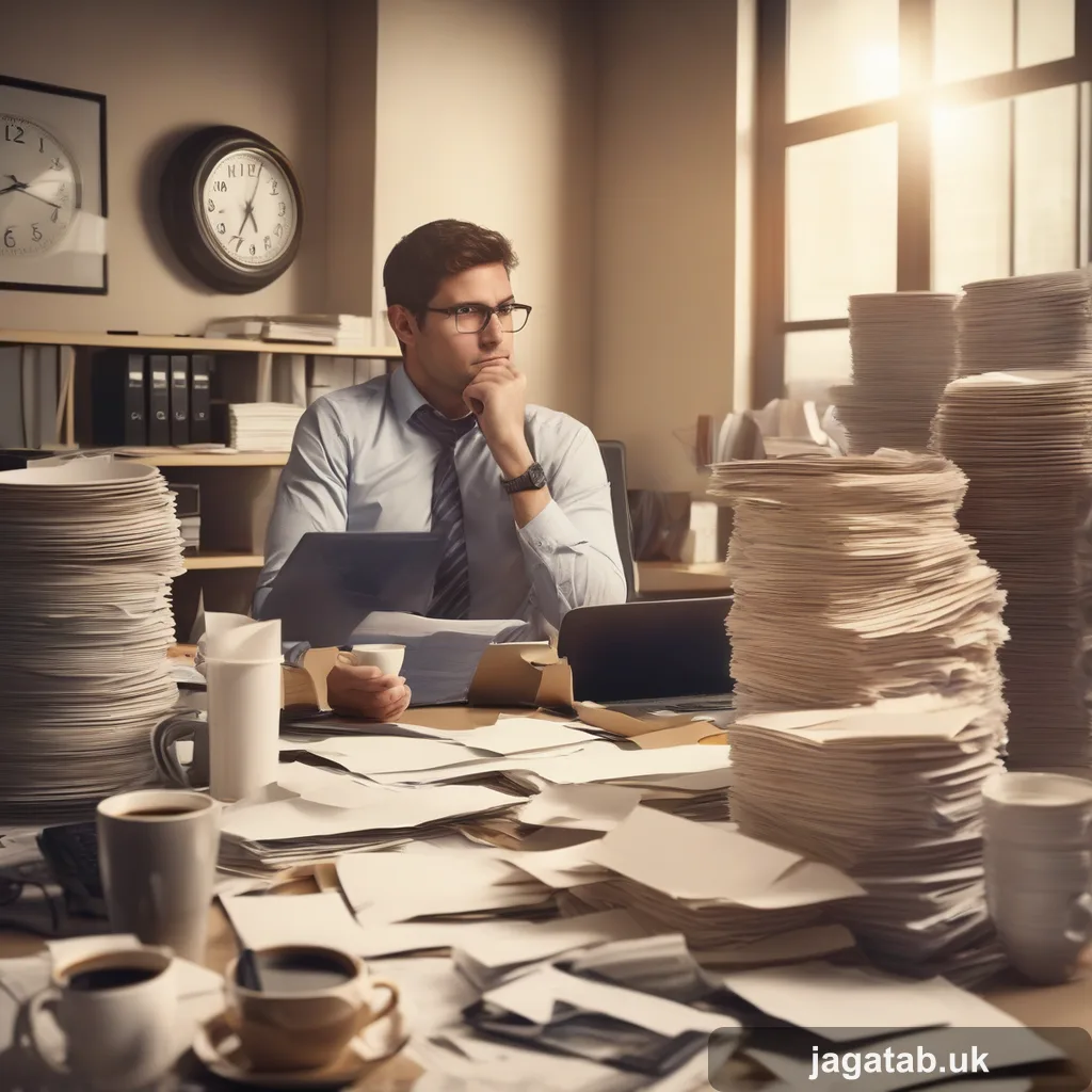 281 Realistic Photograph A Cluttered Office 9b0c