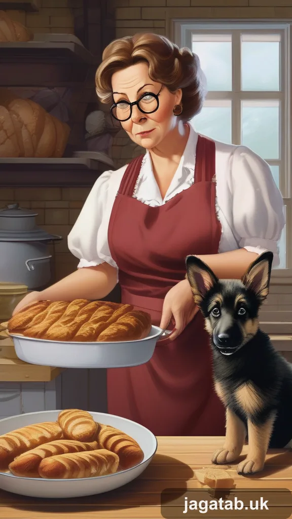336 Guilty German Shepherd Droopy Ears Fur R A74c