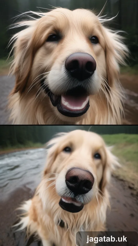 339 Scruffy Golden Retriever Floppy Ears Gui 3451