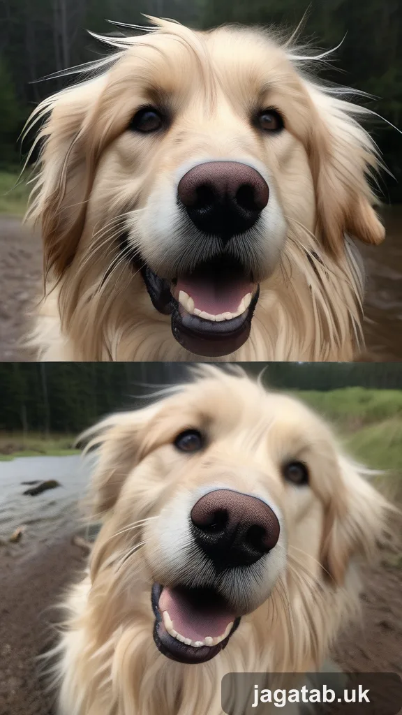 340 Scruffy Golden Retriever Floppy Ears Gui 8b41