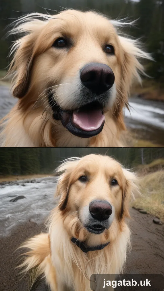 342 Scruffy Golden Retriever Floppy Ears Gui 32f1